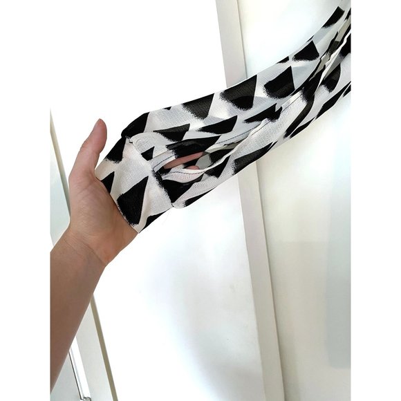 Sage Graphic Print Shift Dress S/6 - Picture 3 of 6